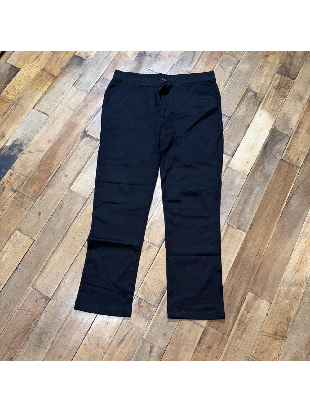 True Classic Men's Black Trousers